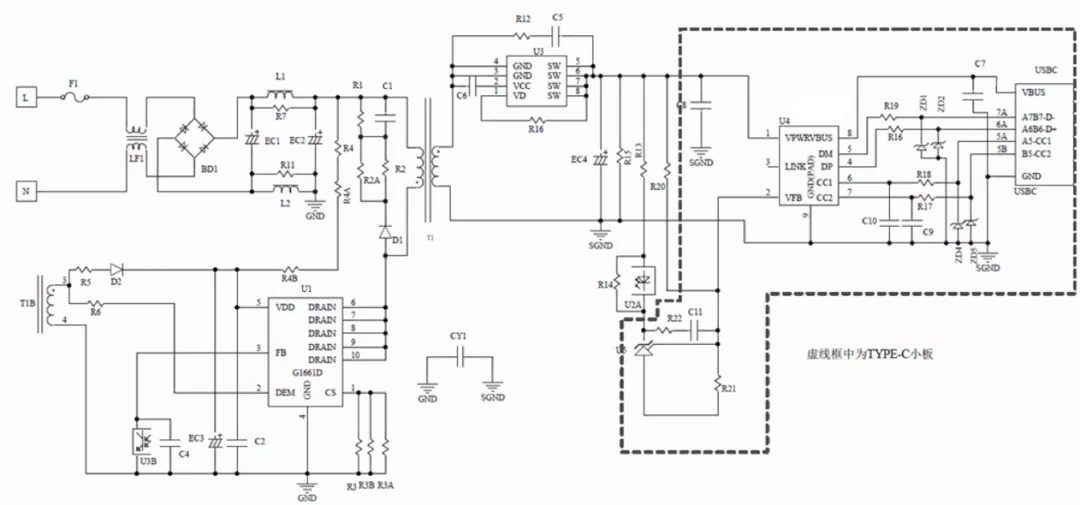 30w pd快充产品图片环球半导体g3617cf封装及引脚定义.