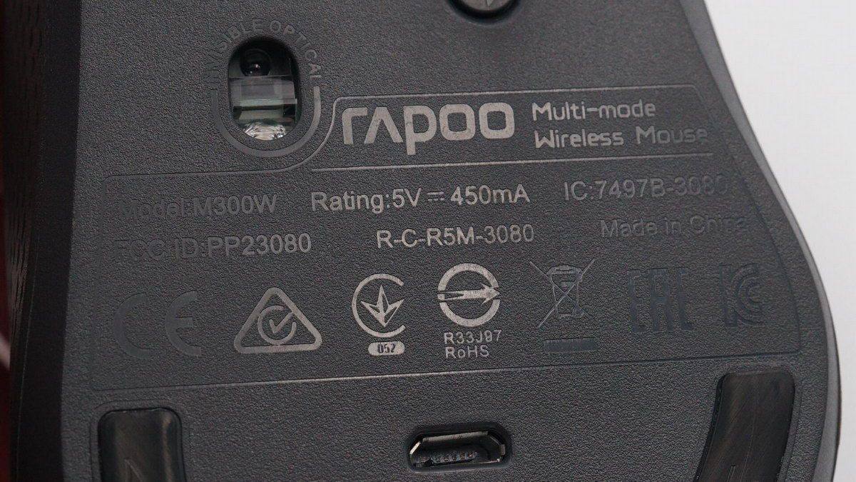 拆解报告：Rapoo雷柏多模式无线充电鼠标M300W-充电头网