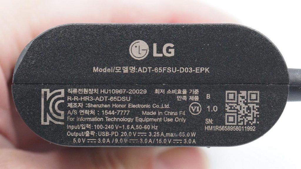 拆解报告：LG gram笔记本原装65W氮化镓适配器-充电头网