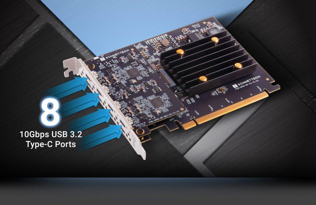 Sonnet发布8端口10Gbps USB-C PCIe 3.0适配器卡-充电头网