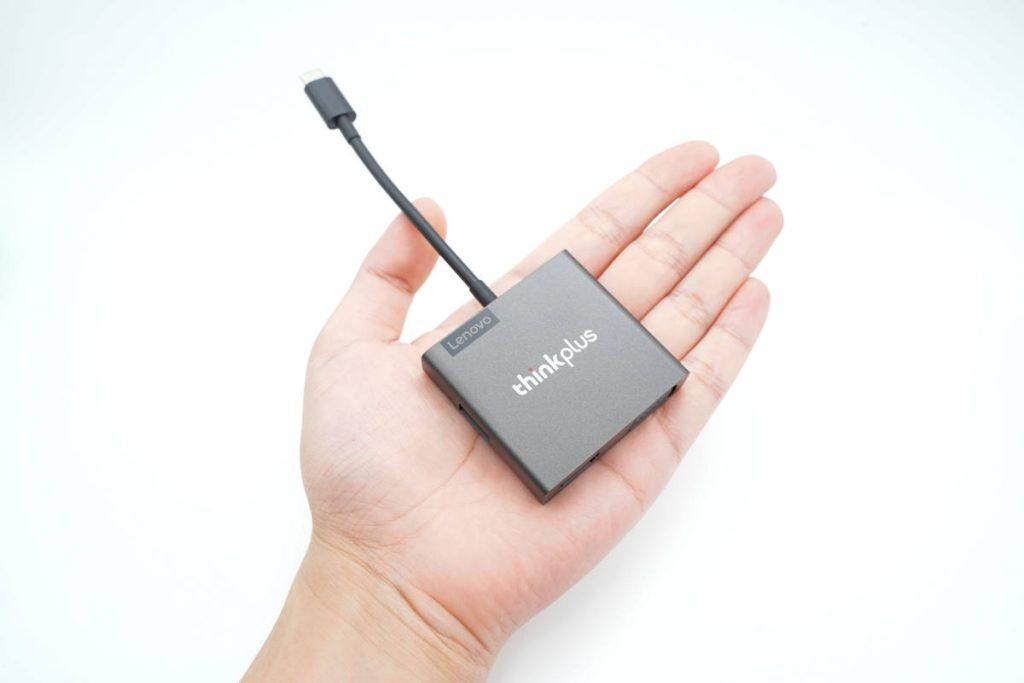 拆解报告:联想thinkplus三合一便携扩展器4X91D69716-充电头网