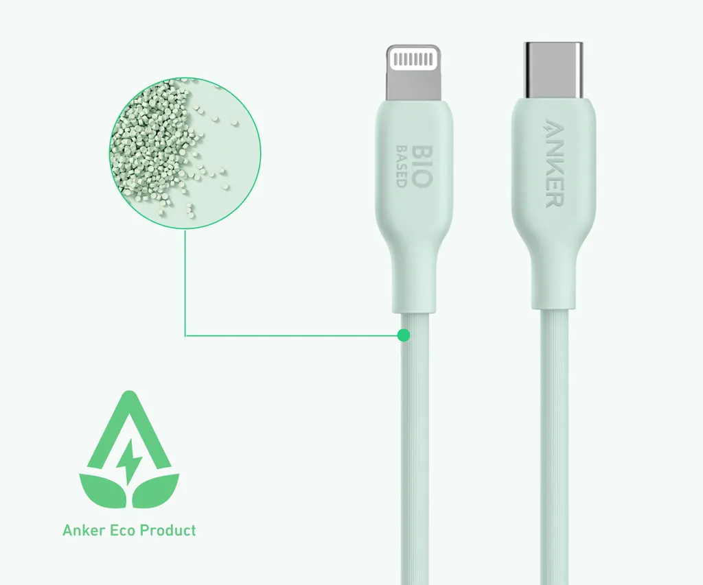 Anker推出环保USB-C线缆：融入多种植物材料-充电头网