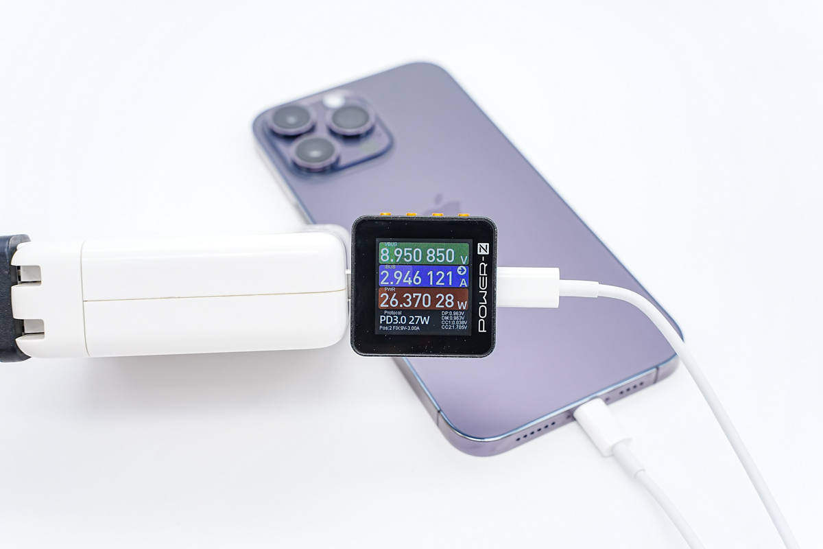 最高27W充电，苹果iPhone 14 Pro Max兼容性测试-充电头网