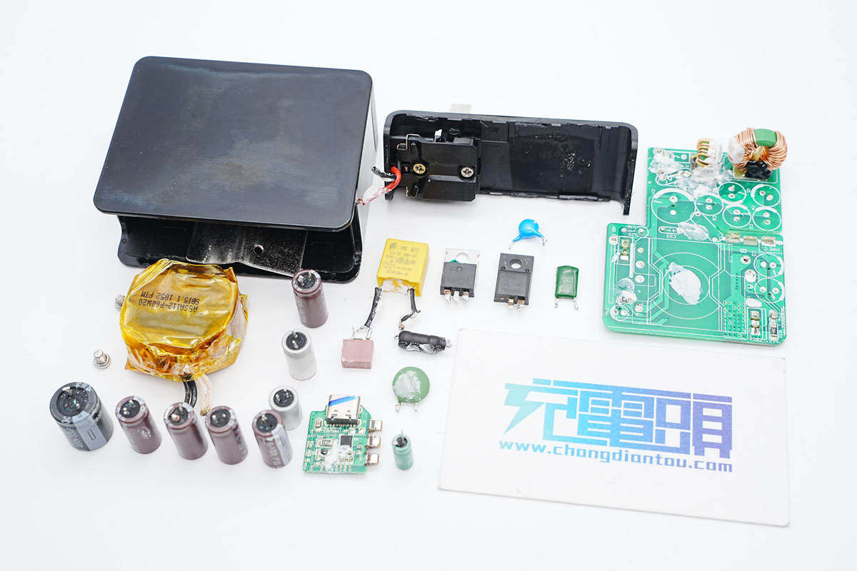 拆解报告:瞬电60W USB-C快充充电器-充电头网