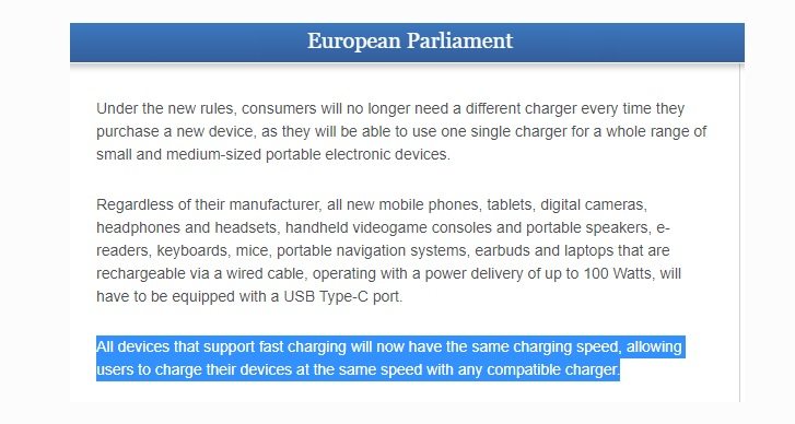 欧盟新法规终于通过！2024年电子设备全面使用USB-C接口-充电头网