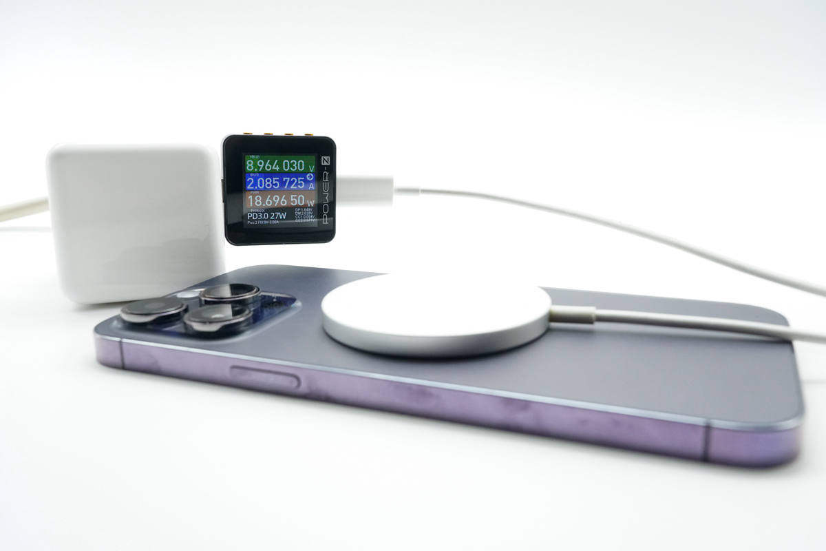 搭配新款35W充电器，iPhone14 Pro Max MagSafe充电评测-充电头网