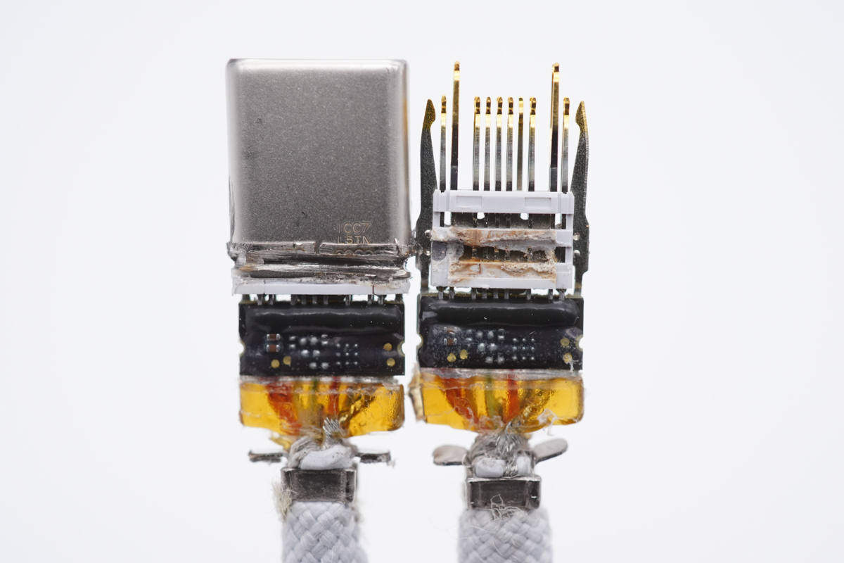 拆解报告：Apple苹果USB-C to USB-C编织线A2795-充电头网
