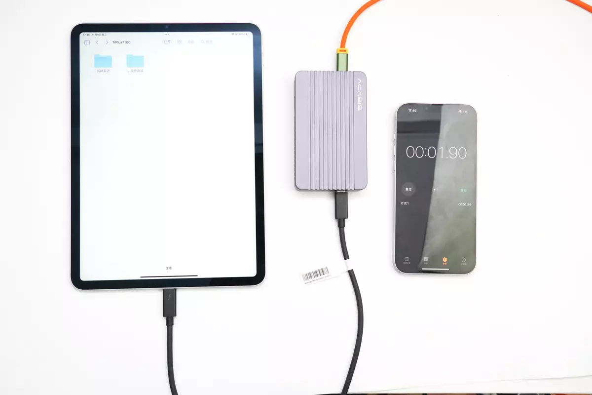 苹果自家产品或不兼容，iPad Pro USB-C数据传输体验评测-充电头网
