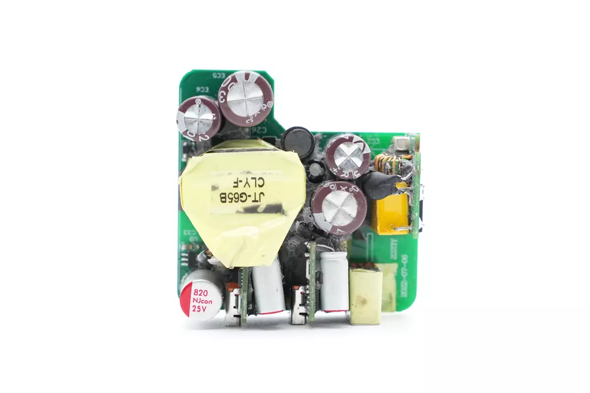 拆解报告:锦鸿泰65W 2C1A氮化镓充电器JT-G65B-充电头网