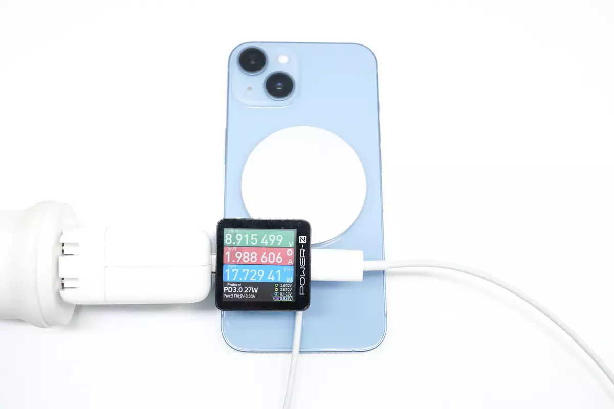 iPhone 14 全系 MagSafe 无线充电测试，与直充的区别在哪里-充电头网