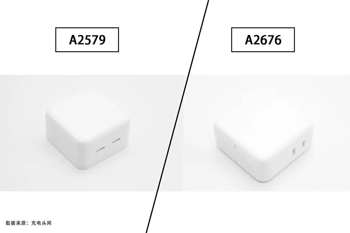 苹果原装新款双口充电器仅体型不同？两款35W充电器性能实测-充电头网