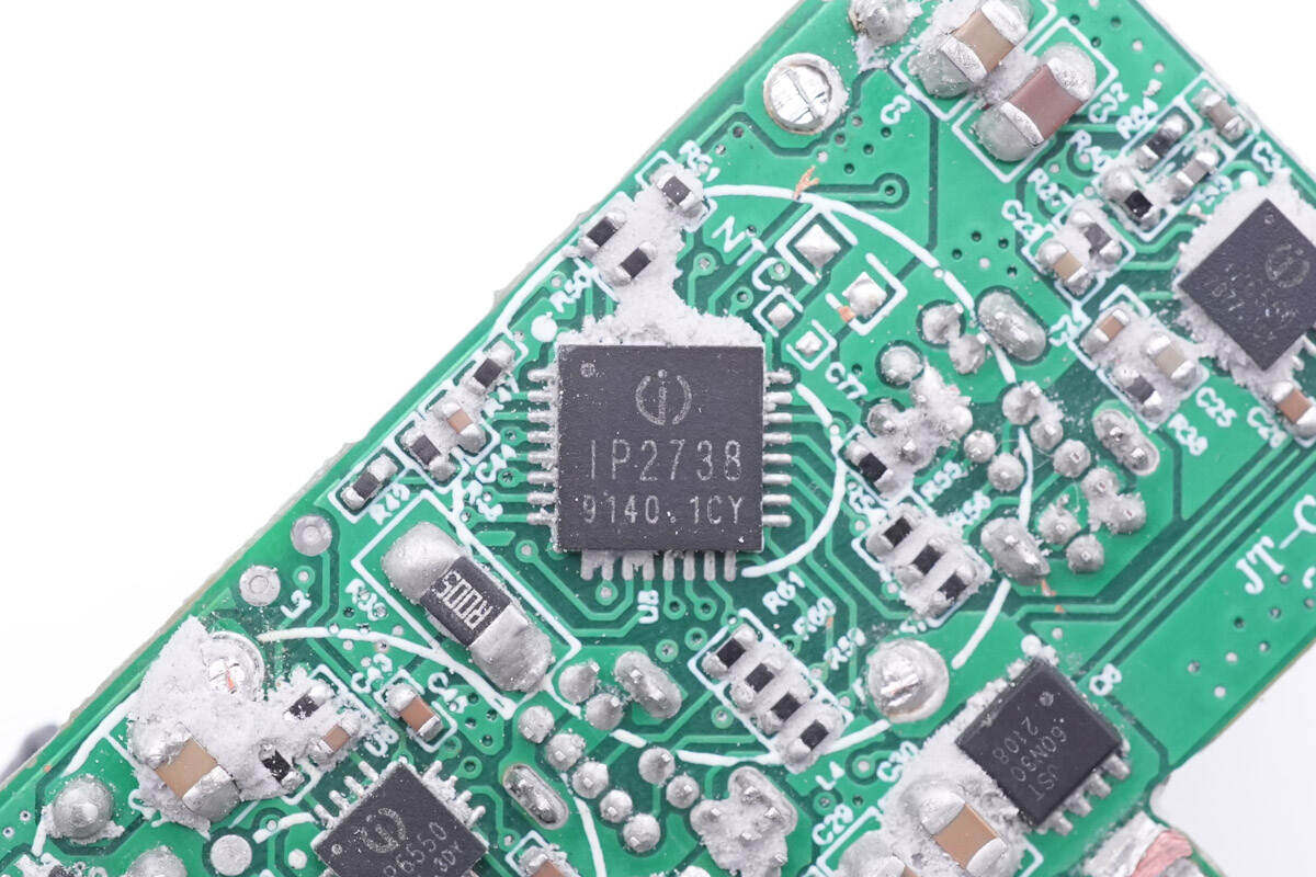 拆解报告:锦鸿泰120W 3C1A四口氮化镓充电器JT-G120B-充电头网