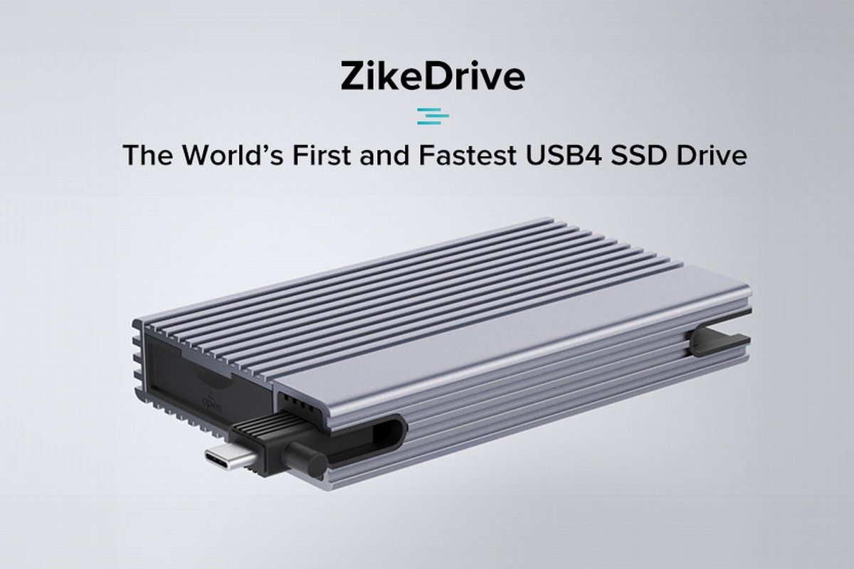 ASM2464 USB4主控，ZikeDrive USB4固态硬盘盒登陆海外众筹-充电头网