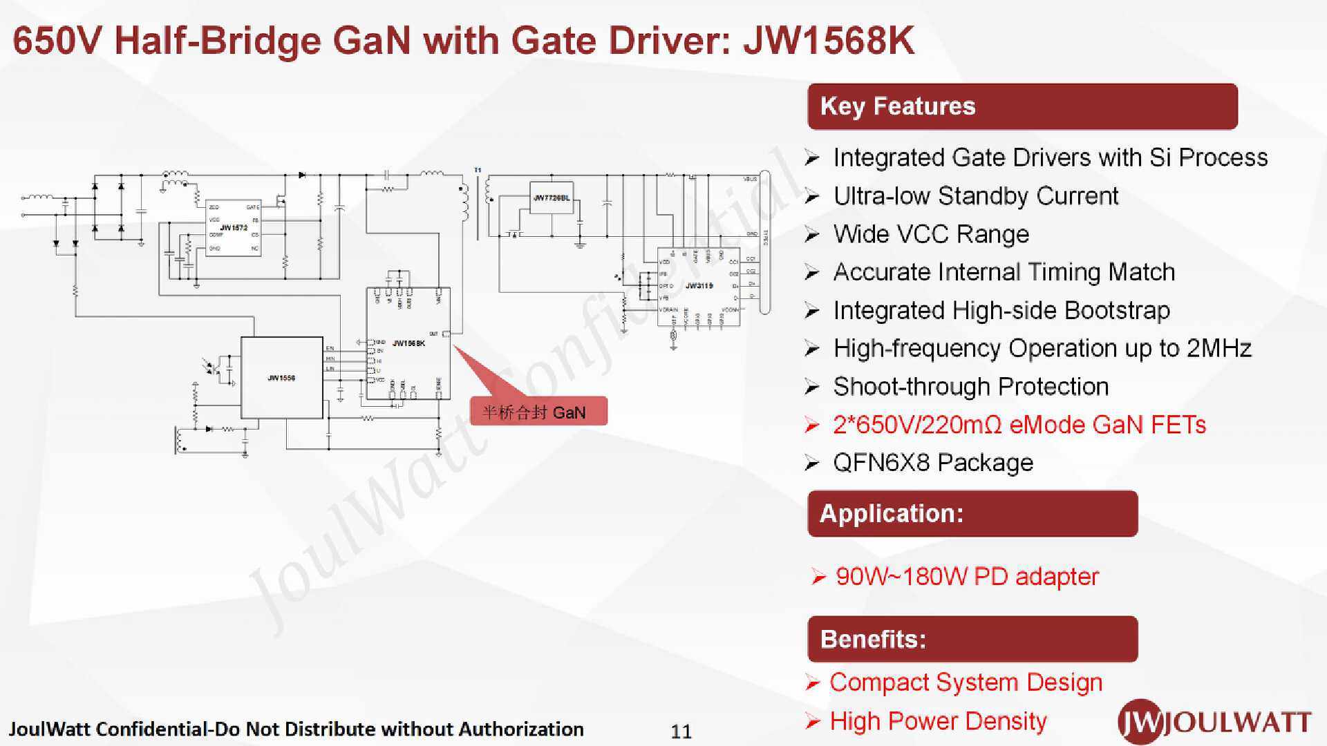 杰华特不对称半桥 JW1556 和半桥氮化镓 JW1568K for USB-PD3.1 应用方案介绍-充电头网
