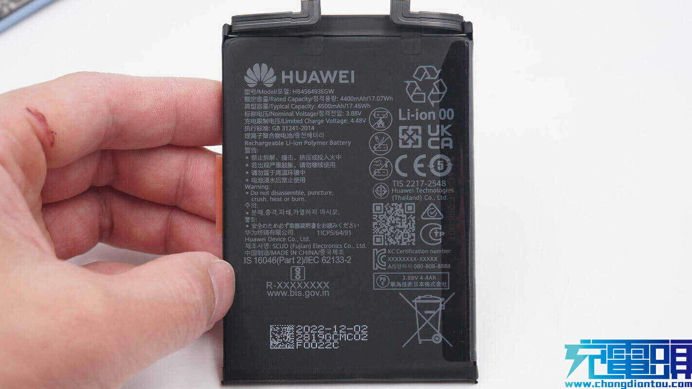 拆解报告：HUAWEI华为nova 9 SE手机-充电头网