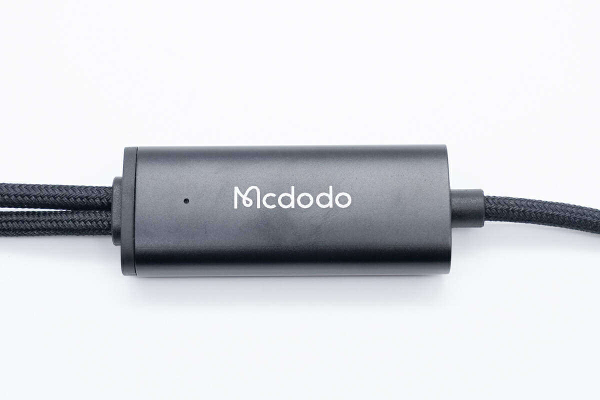 分线长一点，快充更自在，Mcdodo 100W一分二快充线评测-充电头网