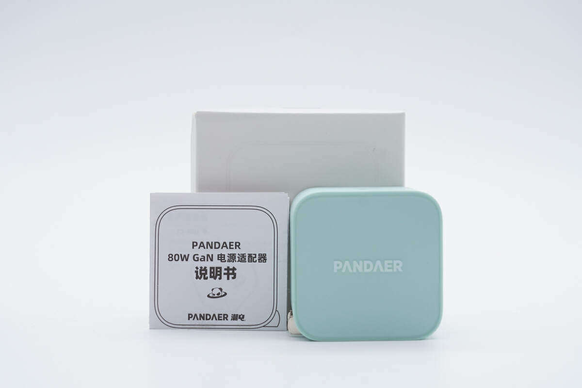 评测PANDAER 80W 充电器：小巧便携设计，PD 65W快充-充电头网