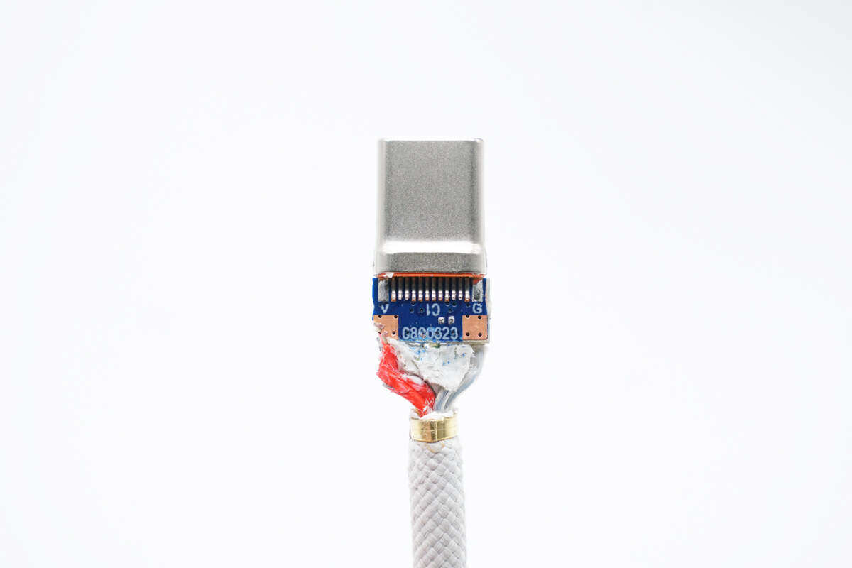 拆解报告：Baseus倍思100W USB-C编织数据线（1米）-充电头网