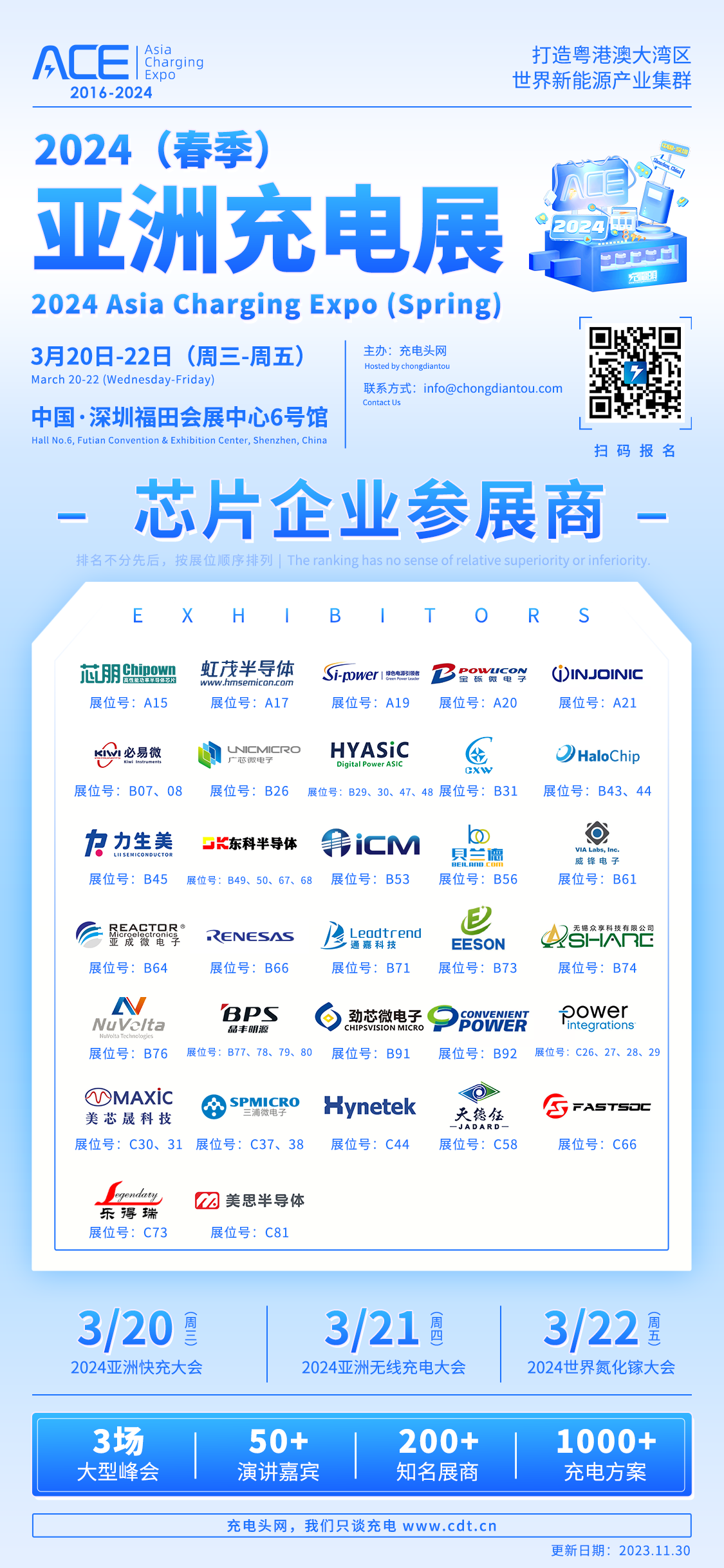 这32家芯片企业齐聚2024（春季）亚洲充电展-充电头网