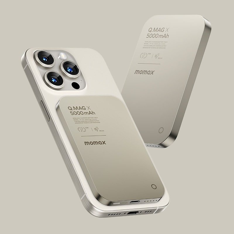 iPhone 15 Pro同色系，MOMAX推出五款“钛金属配色”周边-充电头网